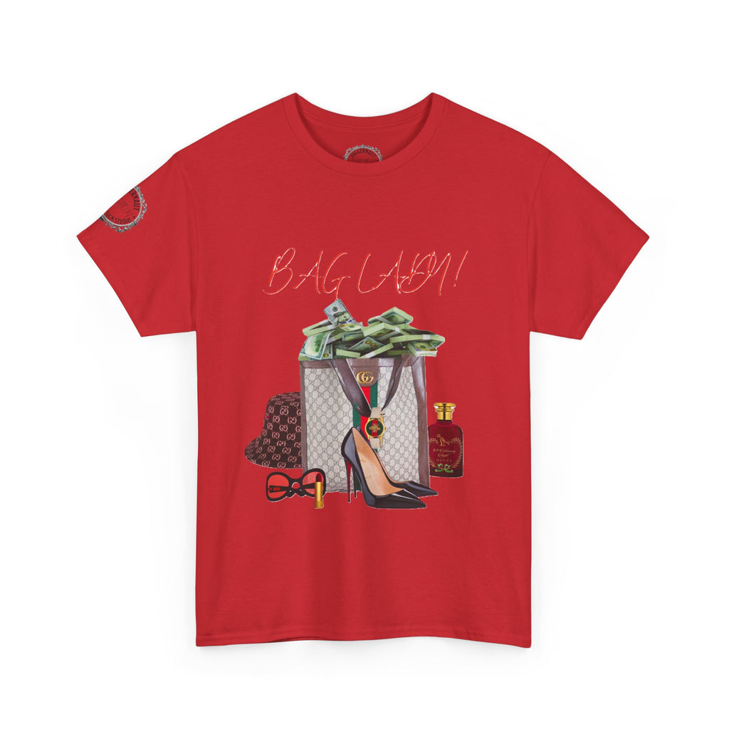 Team Diva Tee — Luxury Fashion Graphic Shirt with Money, Heels & Designer Bag