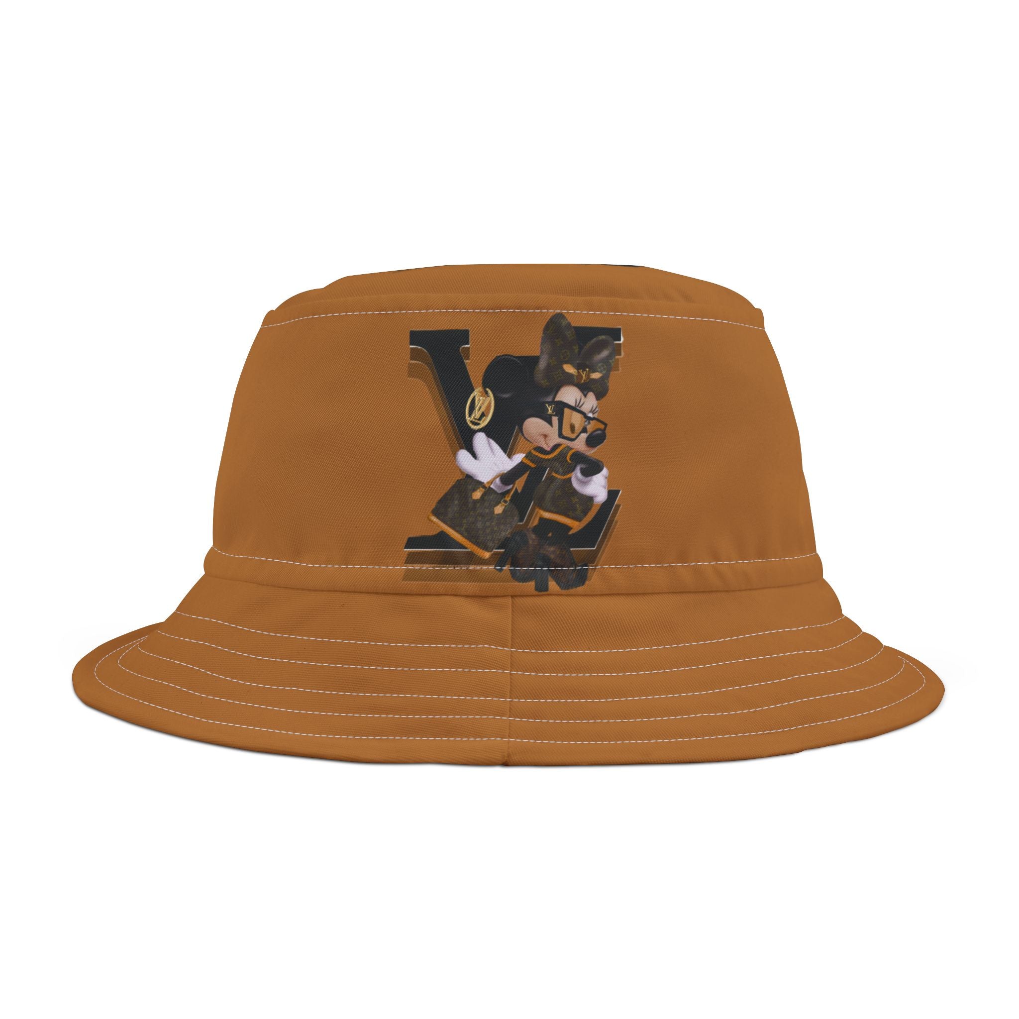 LV Maxi Mouse Bucket Hat — Team Diva Brown Bucket Hat
