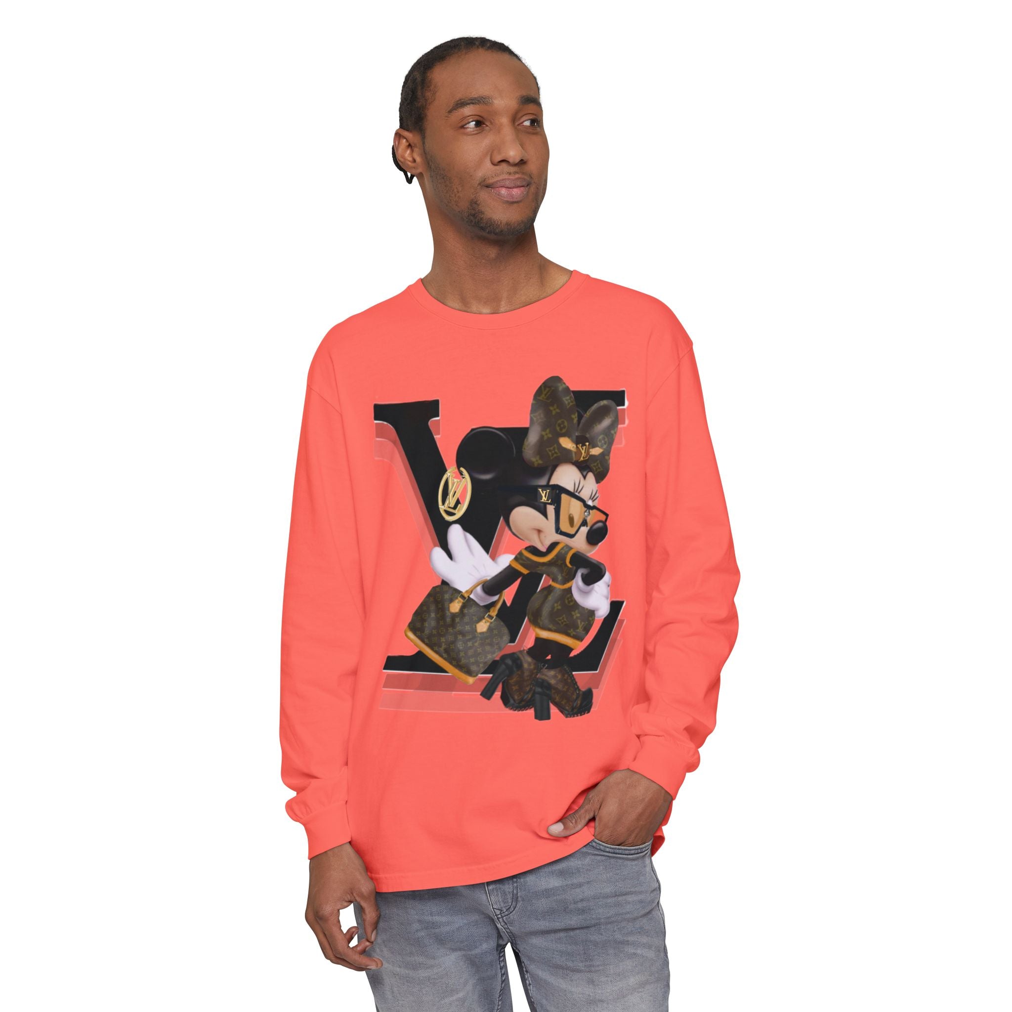 Maxi Mouse Designer Logo Long Sleeve Tee| Team Diva