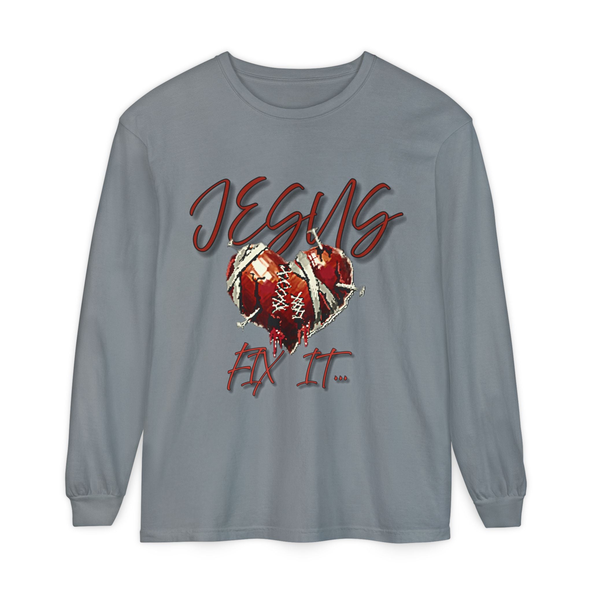 Jesus Fix It Heart Long Sleeve Tee