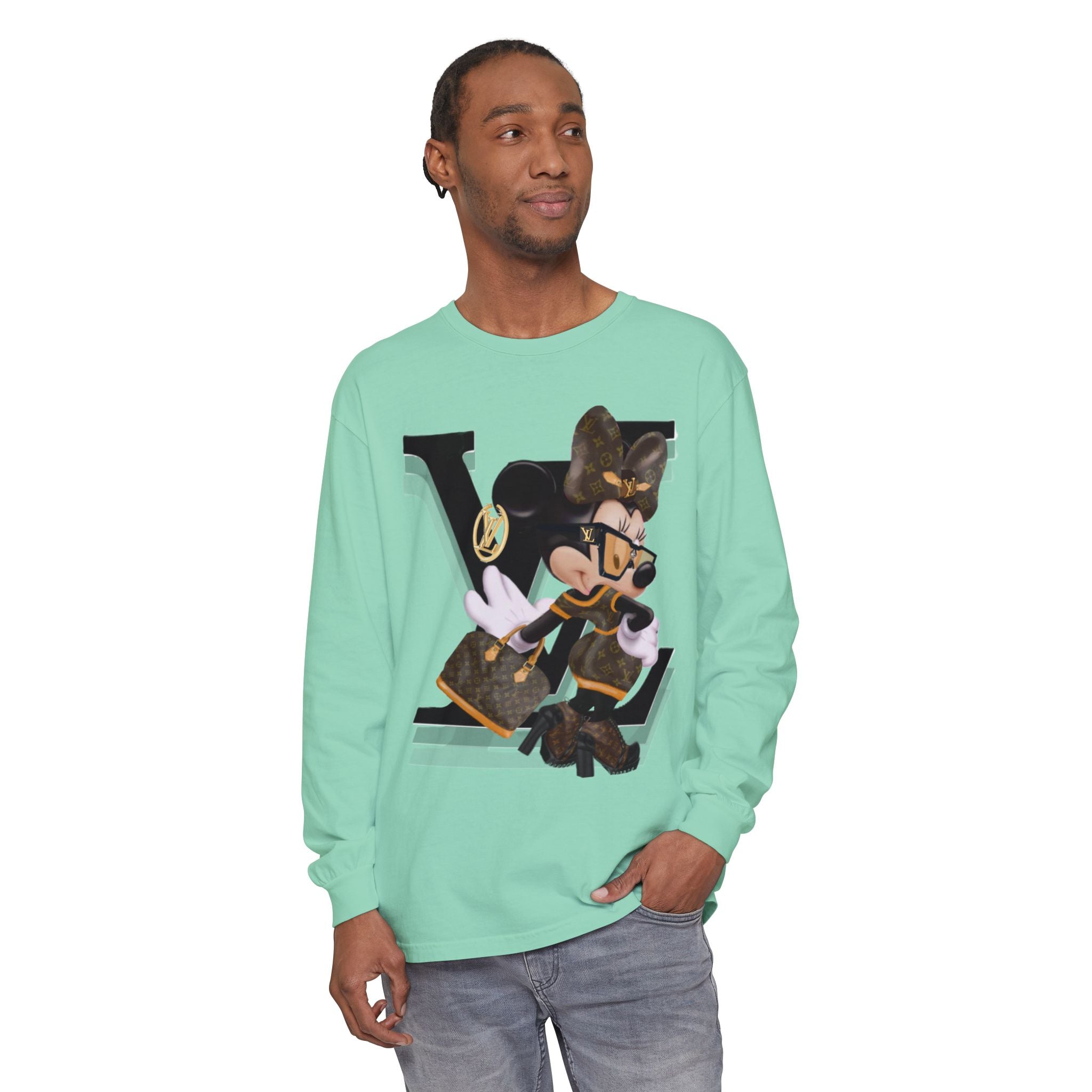 Maxi Mouse Designer Logo Long Sleeve Tee| Team Diva