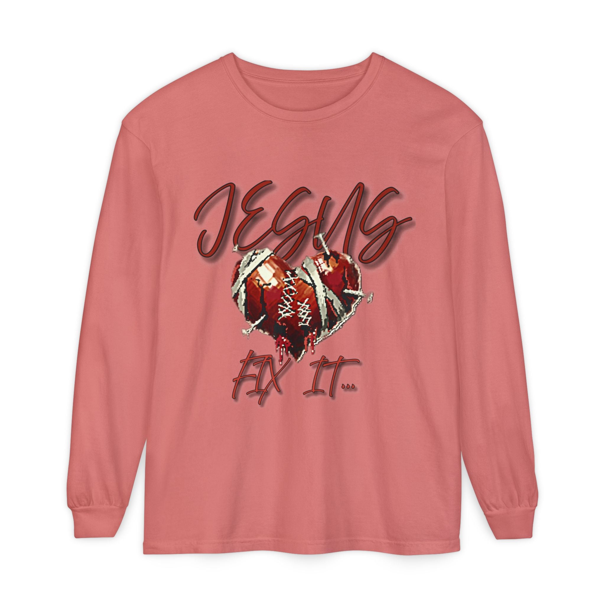 Jesus Fix It Heart Long Sleeve Tee