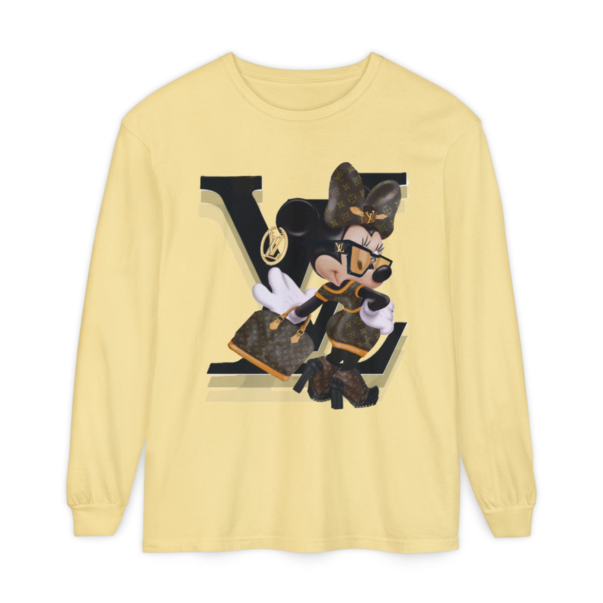 Maxi Mouse Designer Logo Long Sleeve Tee| Team Diva