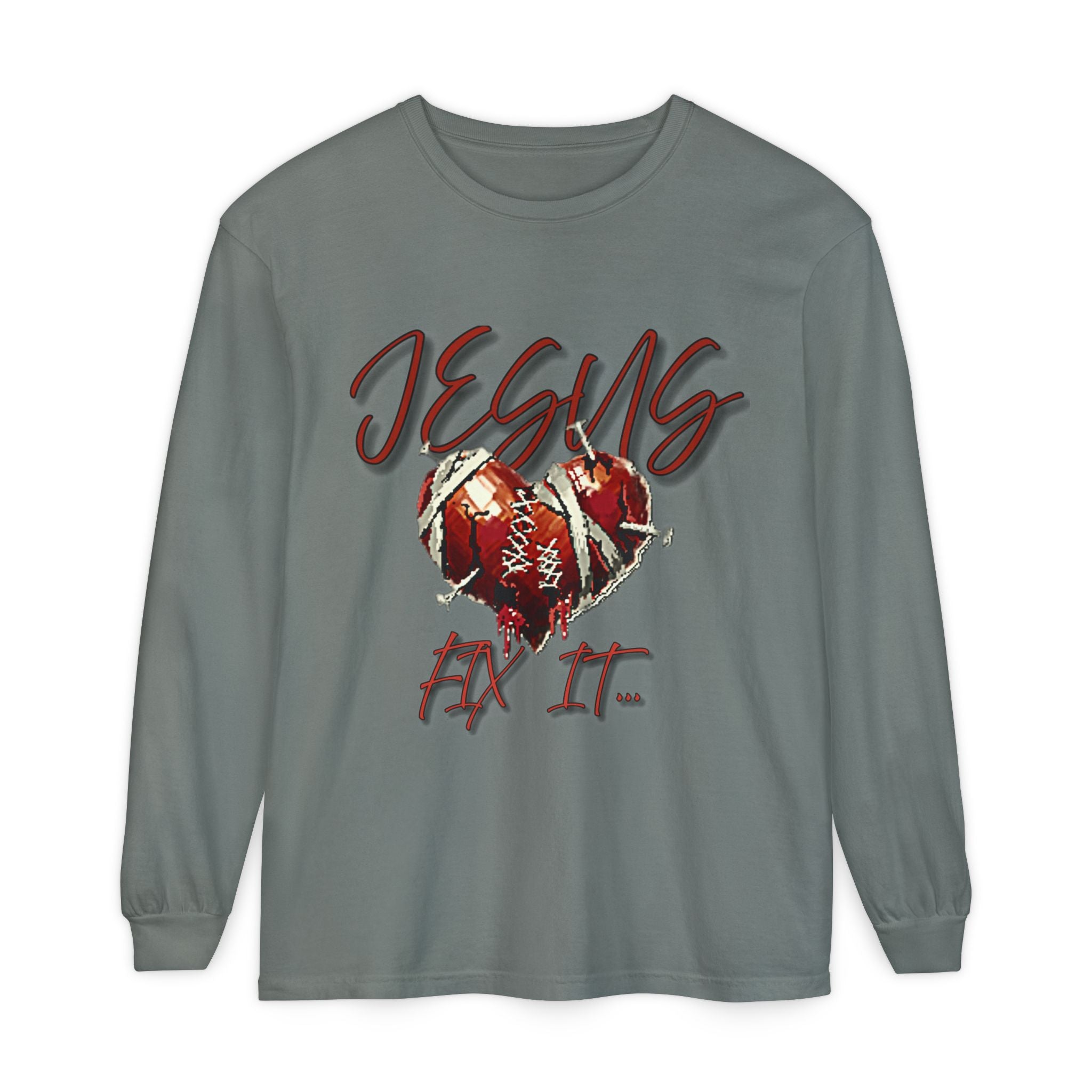 Jesus Fix It Heart Long Sleeve Tee