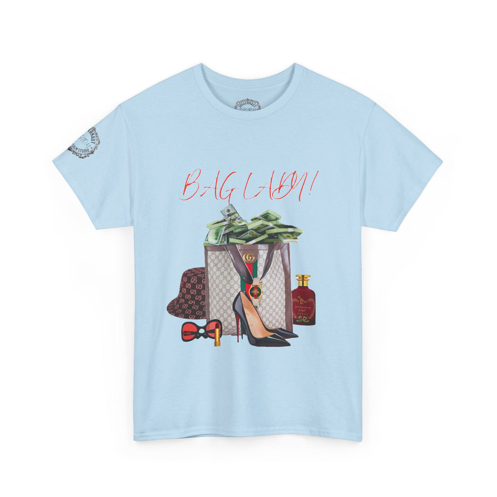 Team Diva Tee — Luxury Fashion Graphic Shirt with Money, Heels & Designer Bag