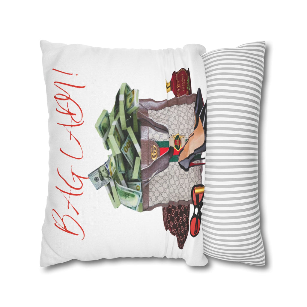 Bag Lady Designer Pillowcase — "Bag Lady" Fashion Throw Pillow Cover
