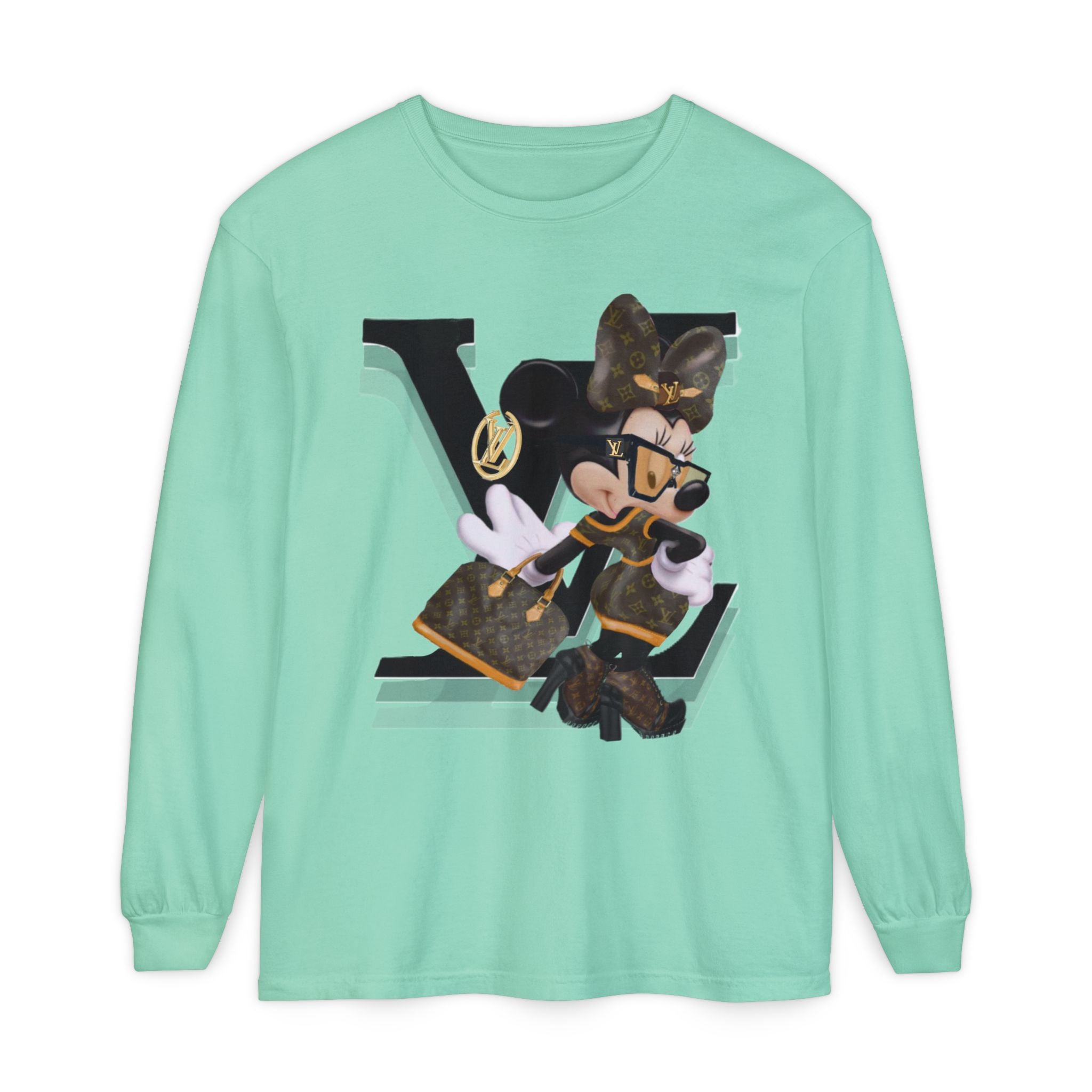 Maxi Mouse Designer Logo Long Sleeve Tee| Team Diva