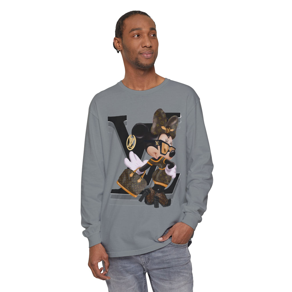 Maxi Mouse Designer Logo Long Sleeve Tee| Team Diva