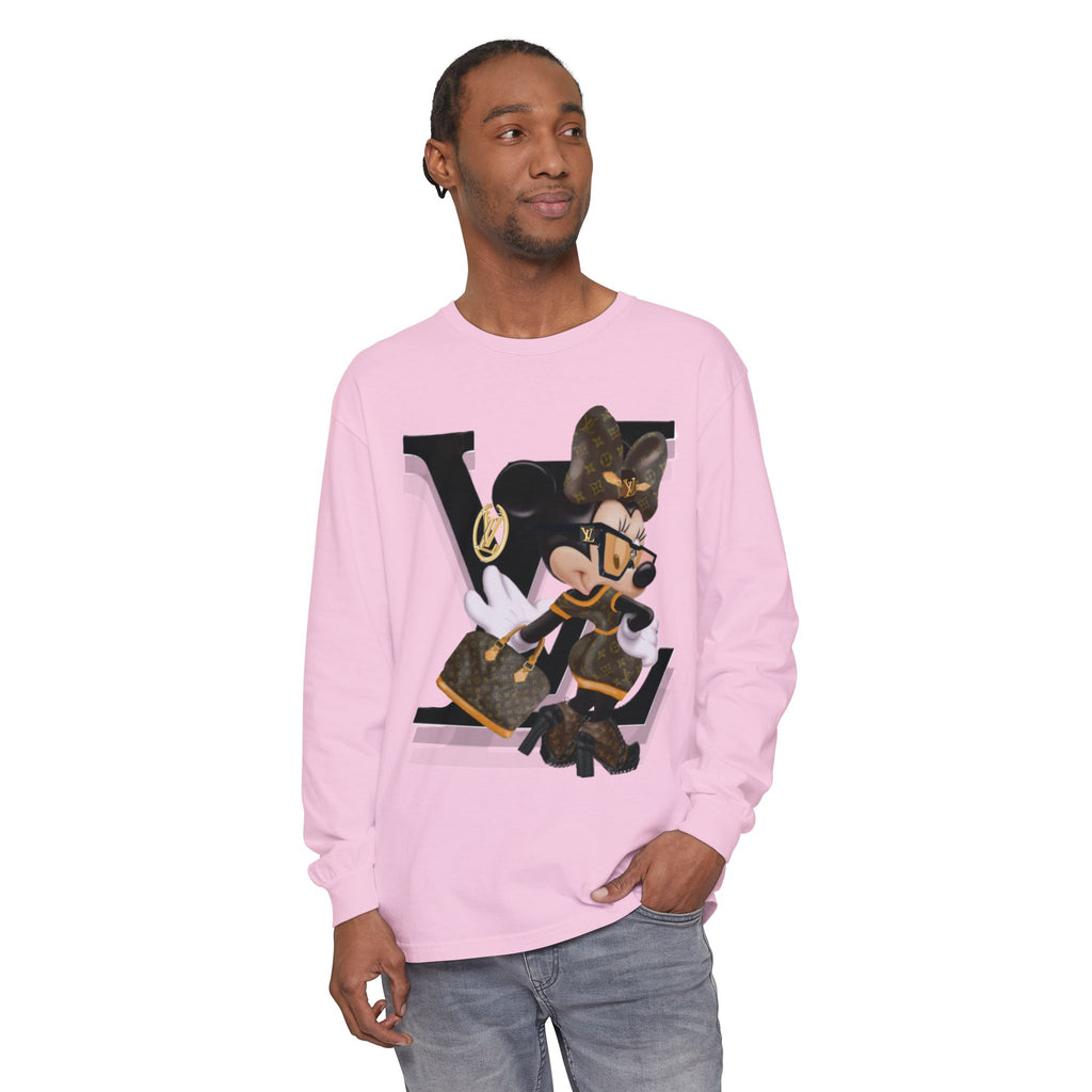 Maxi Mouse Designer Logo Long Sleeve Tee| Team Diva